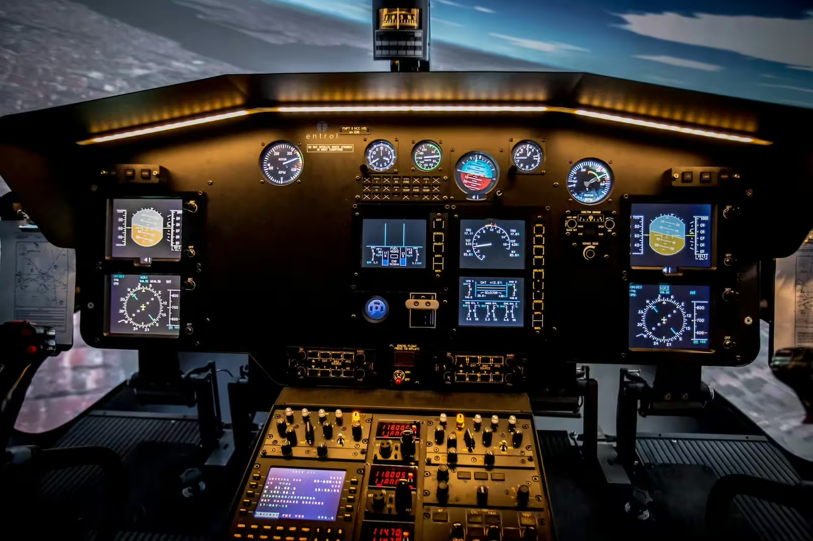 Entrol H155 Passenger Transport Helicopter Flight Simulator