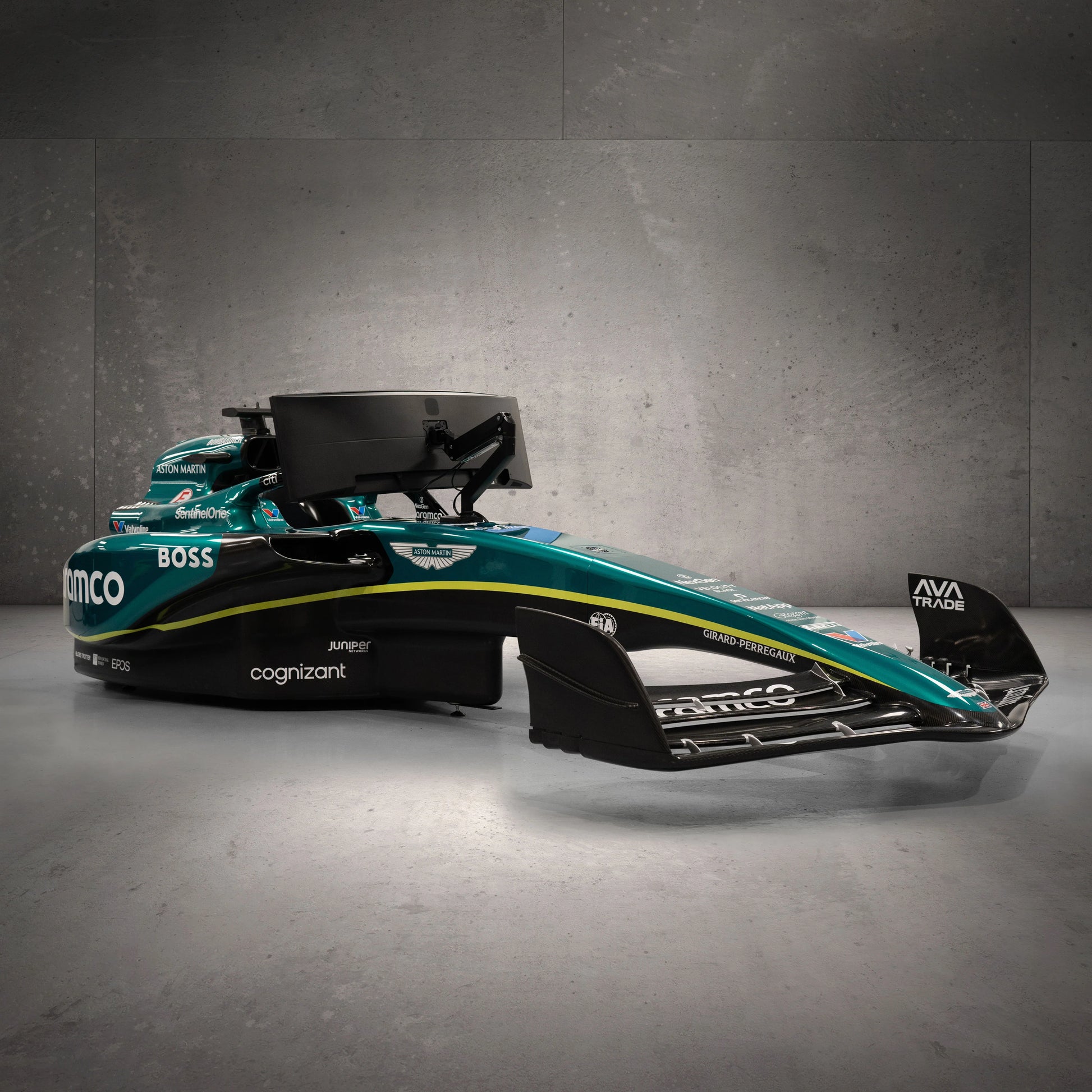 F1 Authentics Aston Martin Aramco AMR24 F1 Team Simulator