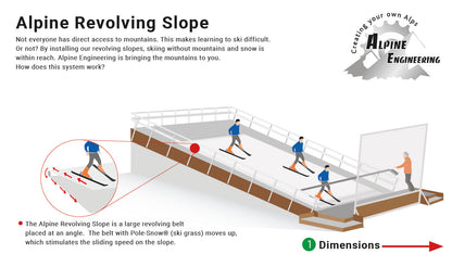 SkiMachine Treadmill Ski and Snowboard Simulator