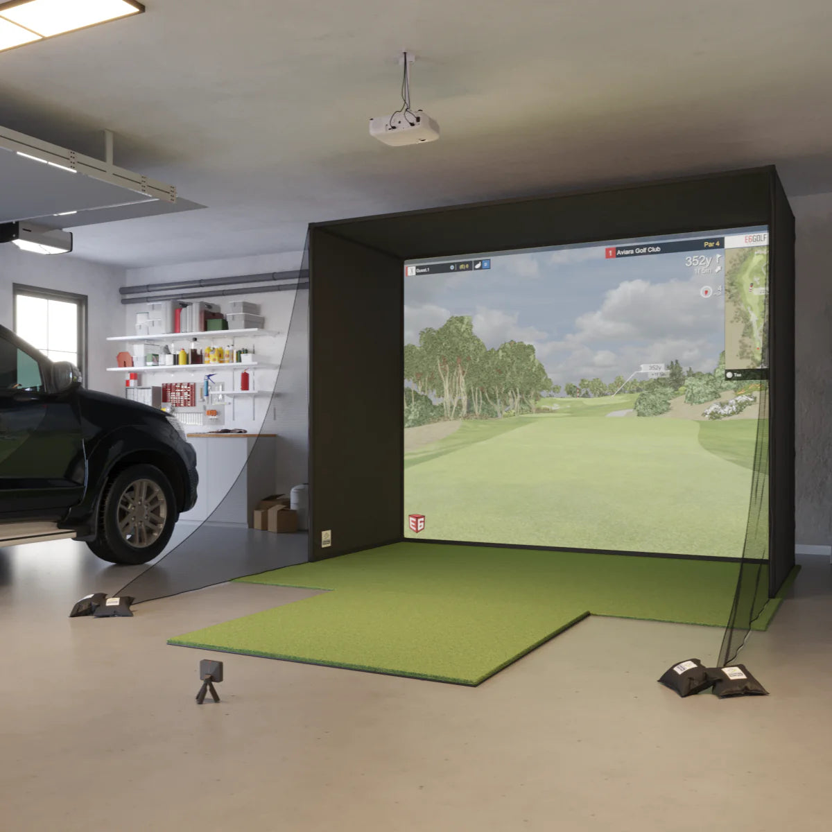 Garmin R10 SwingBay Golf Simulator Package