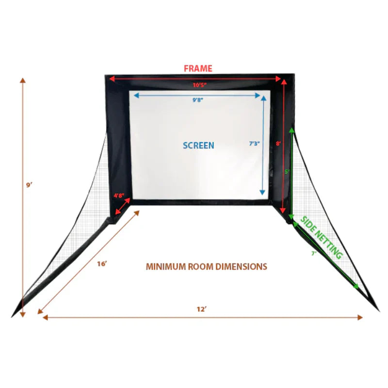 SwingBay Golf Simulator Screen & Enclosure