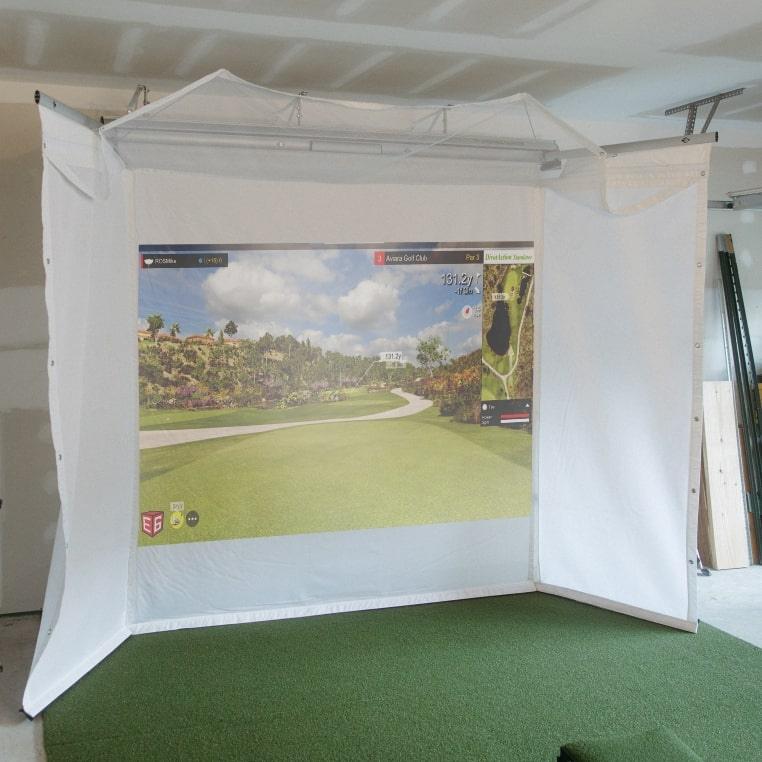 FlightScope X3 Retractable Golf Simulator Package