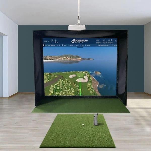 Foresight Sports GCQuad SwingBay Golf Simulator Package