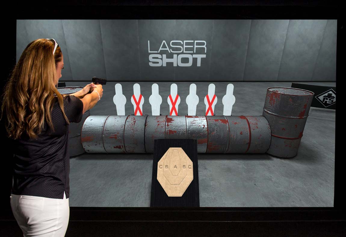 On Screen Sports Laser Shot Firearms Simulator