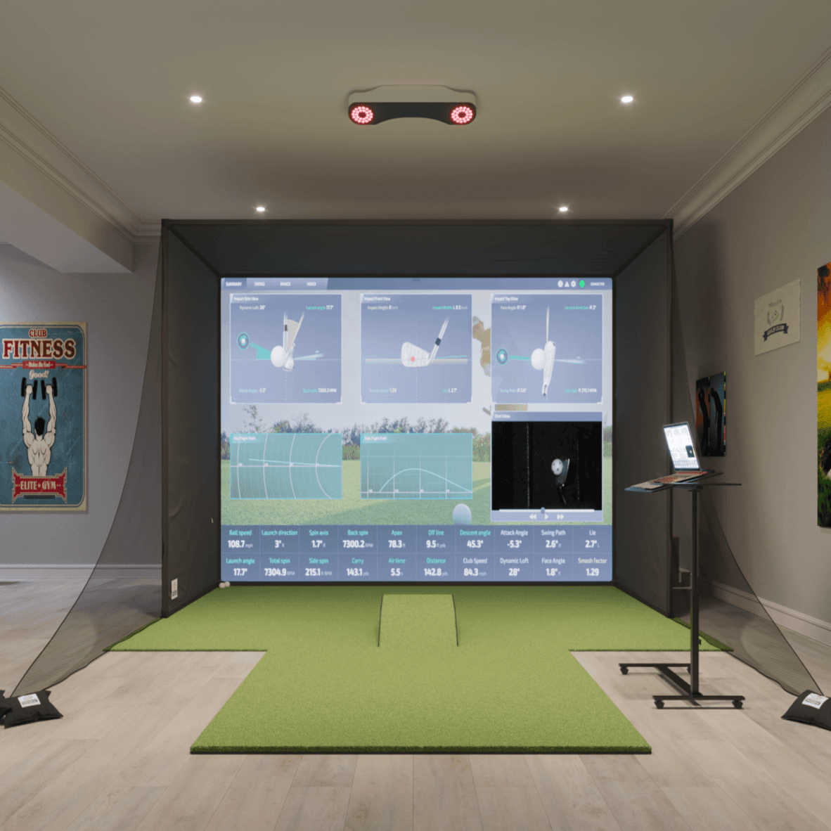 ProTee VX SwingBay Golf Simulator Package