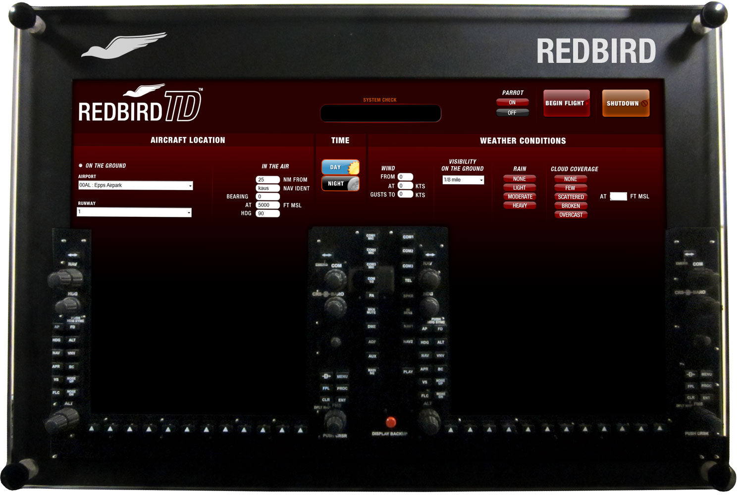 Redbird TD Flight Simulator