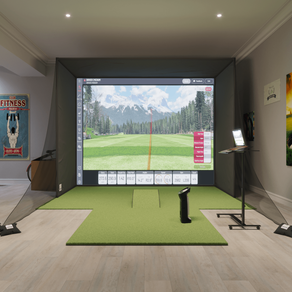 Uneekor Eye Mini Swingbay Golf Simulator